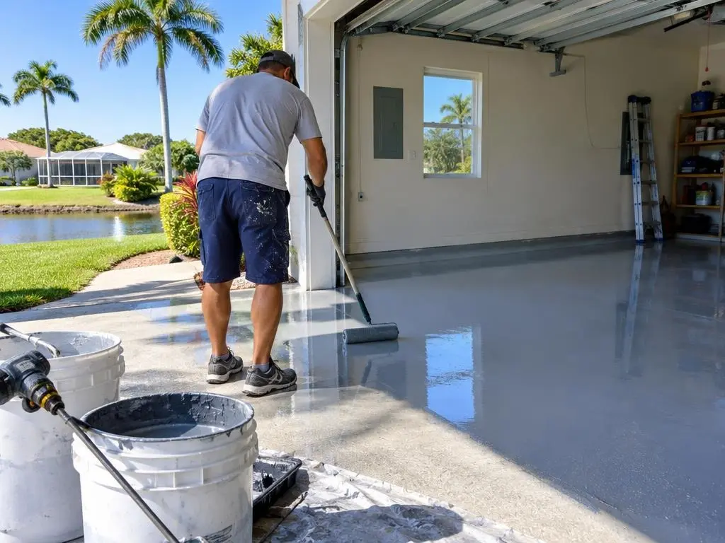 Polyaspartic Floor Coating in Lauderhill, FL